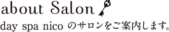 day spa nicoのサロンをご案内します。